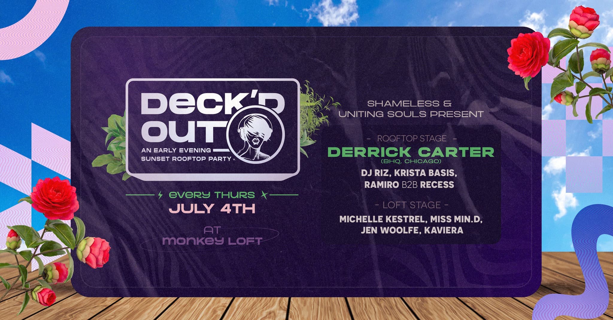 Deck'd Out #3 w/ Derrick Carter at Monkey Loft, Seattle WA