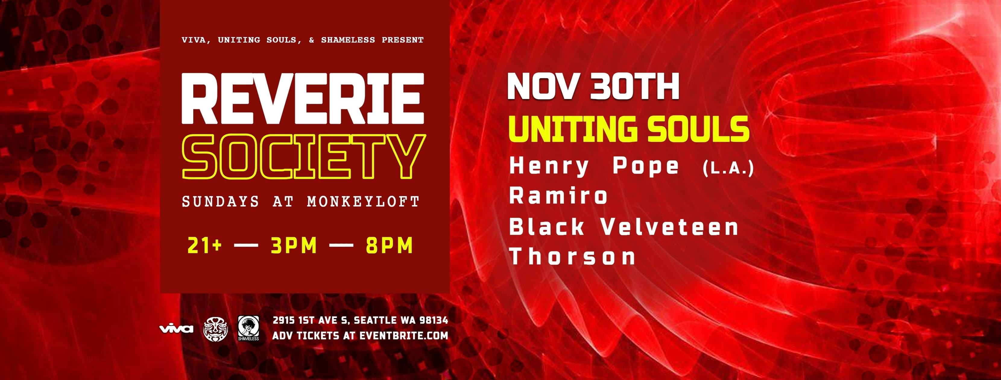 Reverie Society at Monkey Loft, Seattle WA