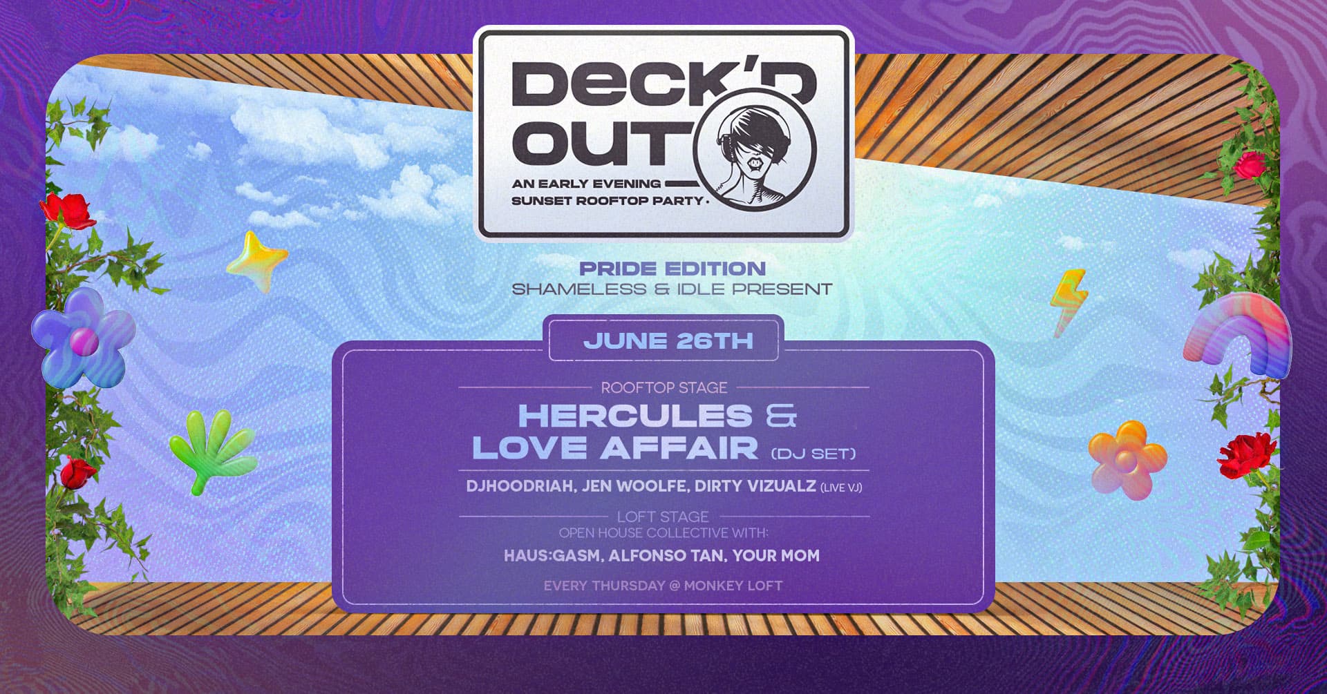 Deck'd Out #2 at Monkey Loft, Seattle WA