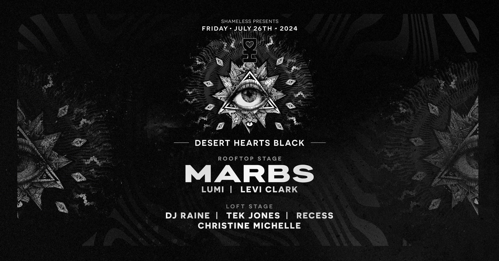 Desert Hearts Black w/ Marbs at Monkey Loft, Seattle WA