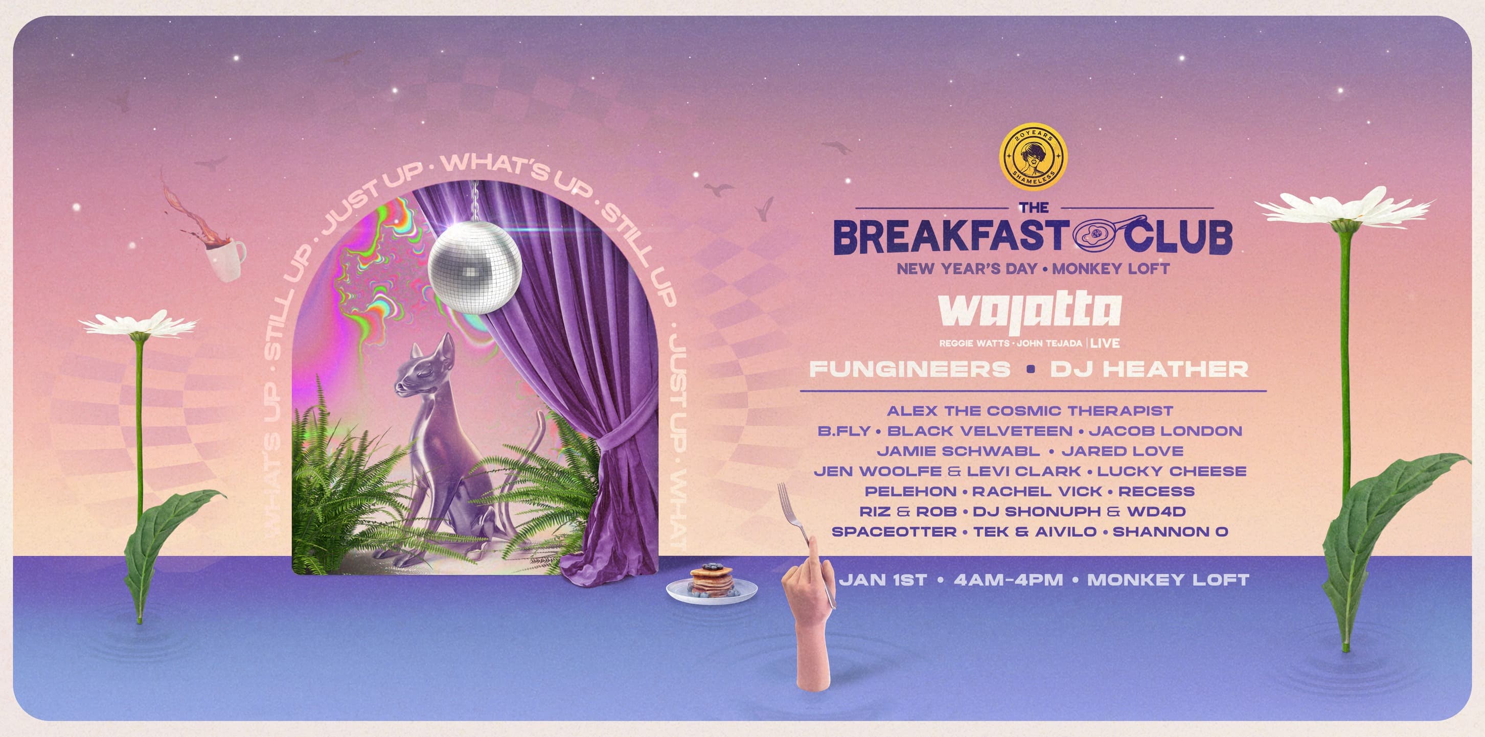 The Breakfast Club - New Years DAY at Monkey Loft, Seattle WA