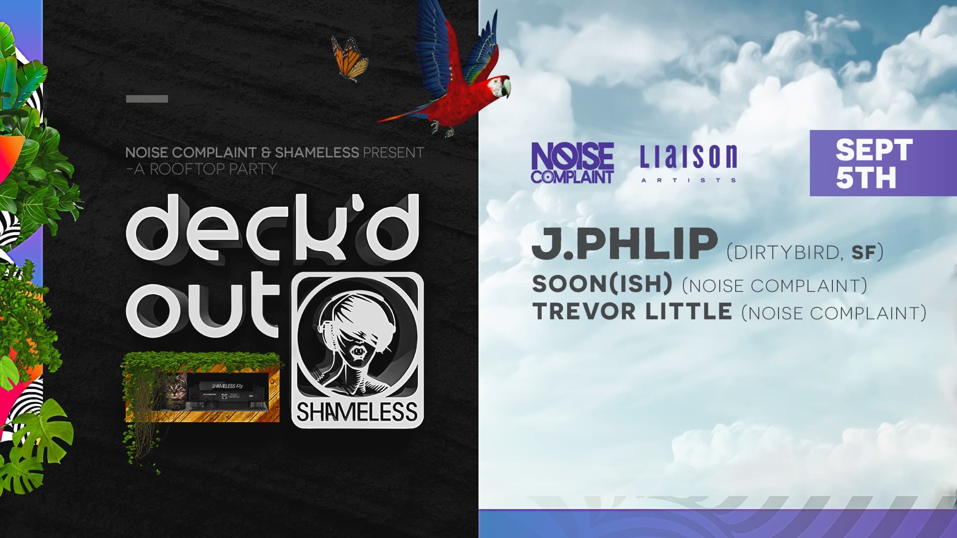 Deck'd Out #11 w/ Saqib (NYC) B2B Pezzner at Monkey Loft, Seattle WA