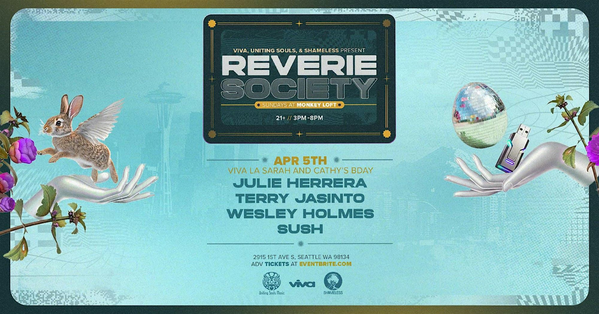 Reverie Society: Viva la Sarah and Cathy's Bday at Monkey Loft, Seattle WA