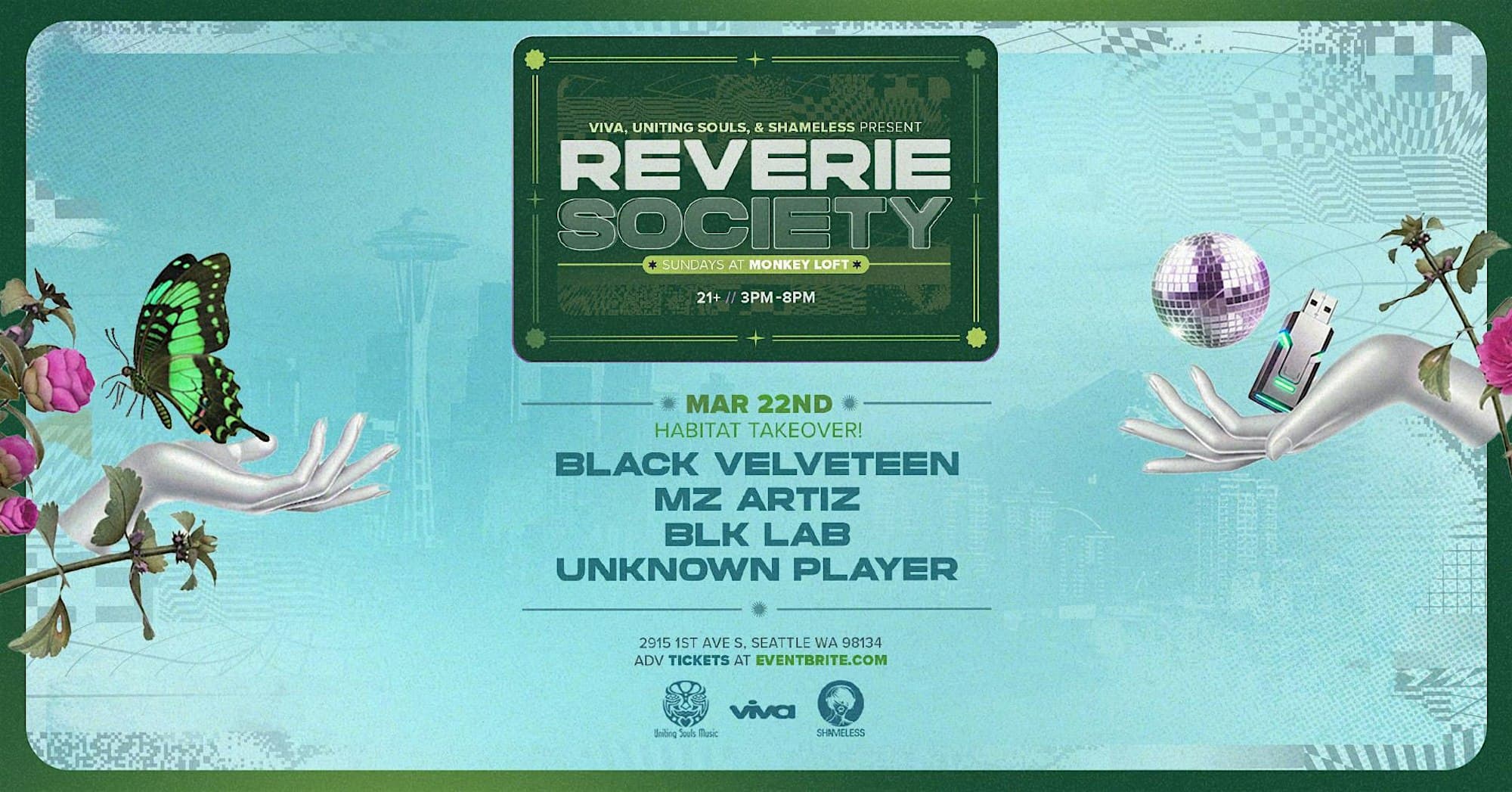 Reverie Society: Habitat Takeover! at Monkey Loft, Seattle WA