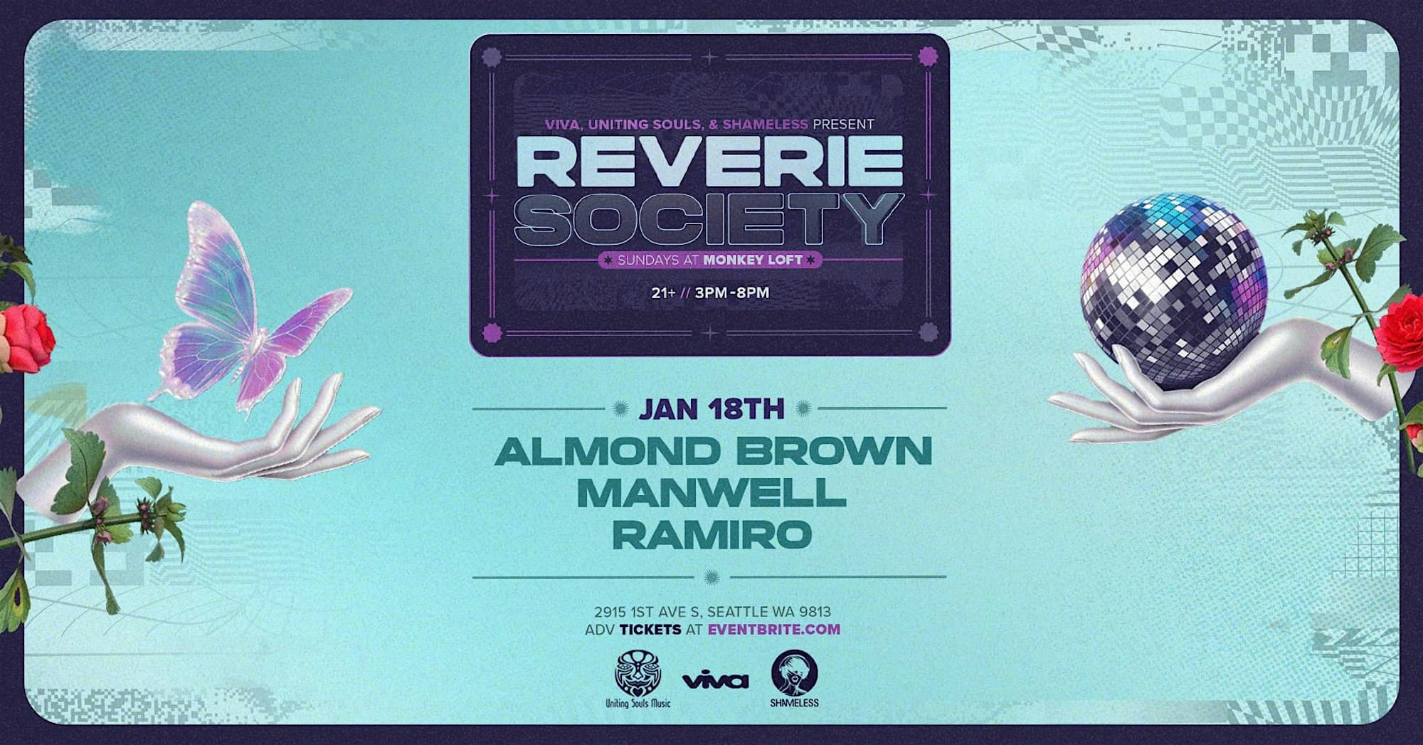 Reverie Society: MLK Sunday at Monkey Loft, Seattle WA