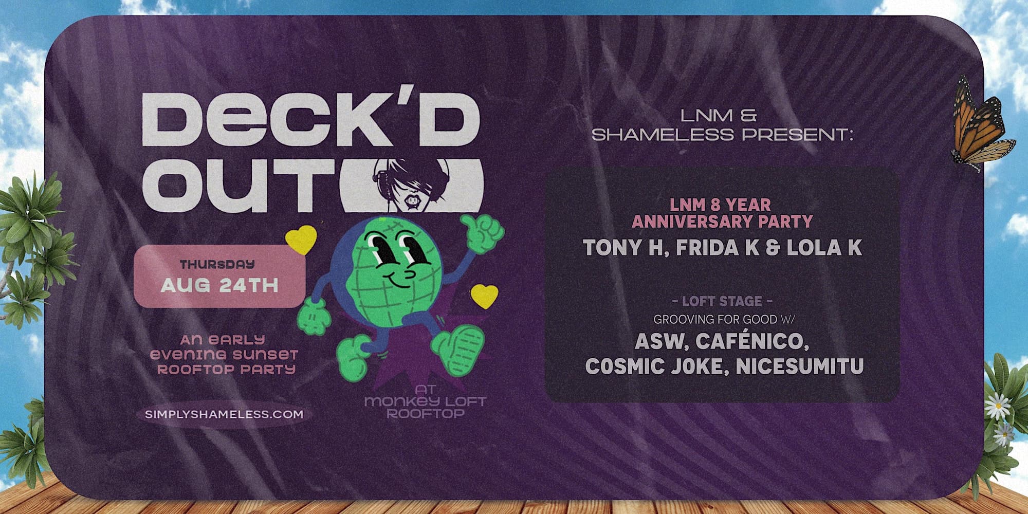 Deck'd Out #9 Late Night Munchies 8 Year Anniversary at Monkey Loft, Seattle WA