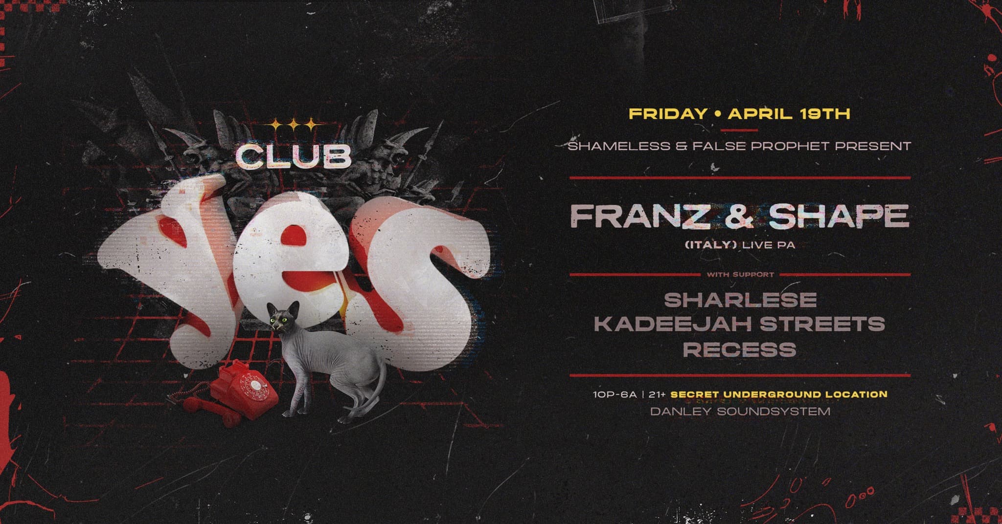 Club YES w/ Franz & Shape (Italy) Live PA at Monkey Loft, Seattle WA