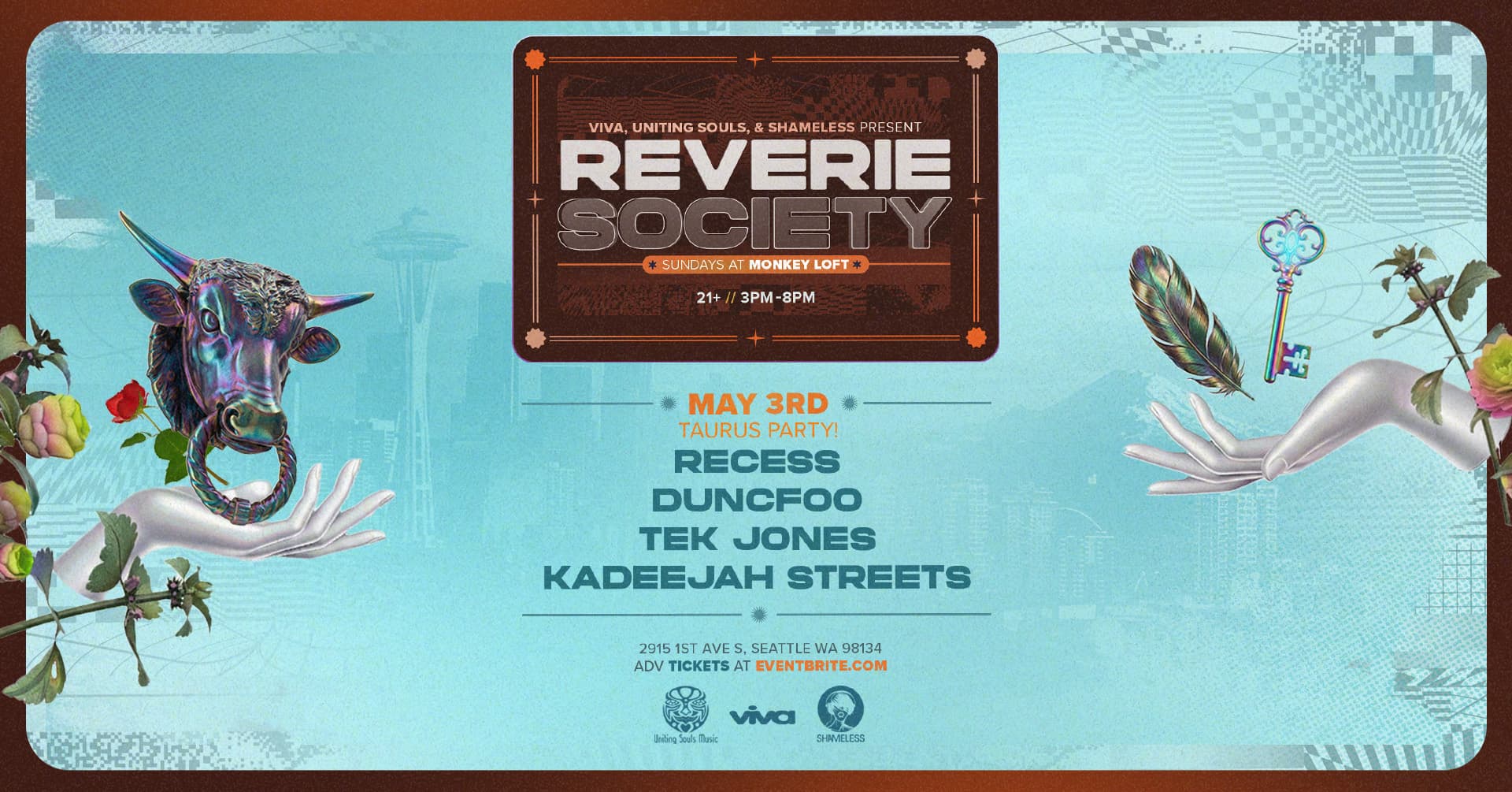 Reverie Society: Taurus Party! at Monkey Loft, Seattle WA