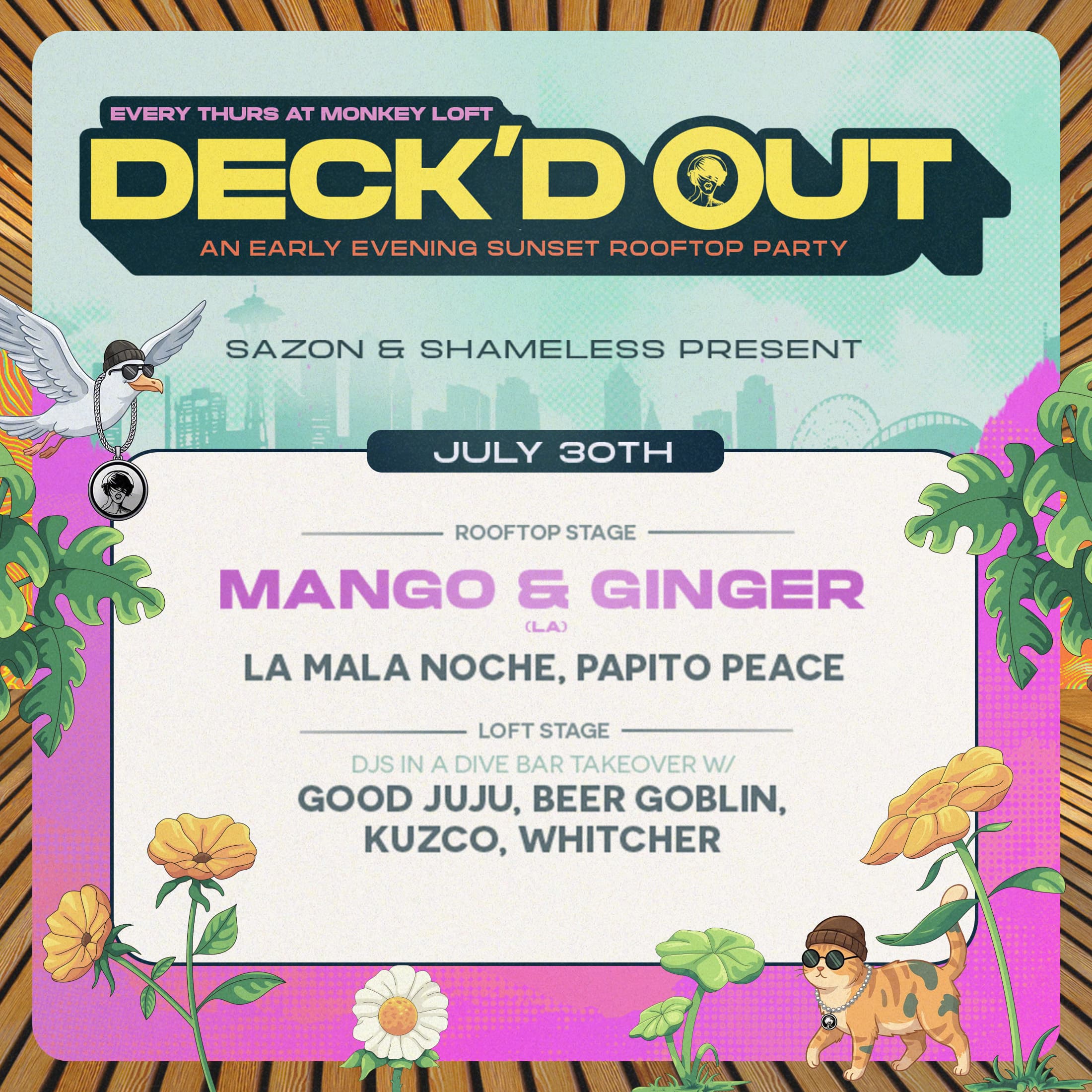 Deck'd Out #7 Sazón & Shameless Present Mango & Ginger (LA) + more!